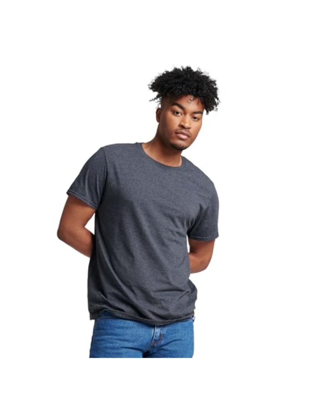 Men's Short Sleeve Performance Crewneck T-Shirt Moisture Wicking Athletic Fit